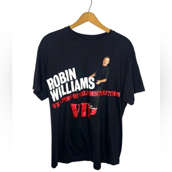 Robin Williams VIP Weapons of Self Destruction Comedy Tour Graphic T Shirt - Picture 9 of 9